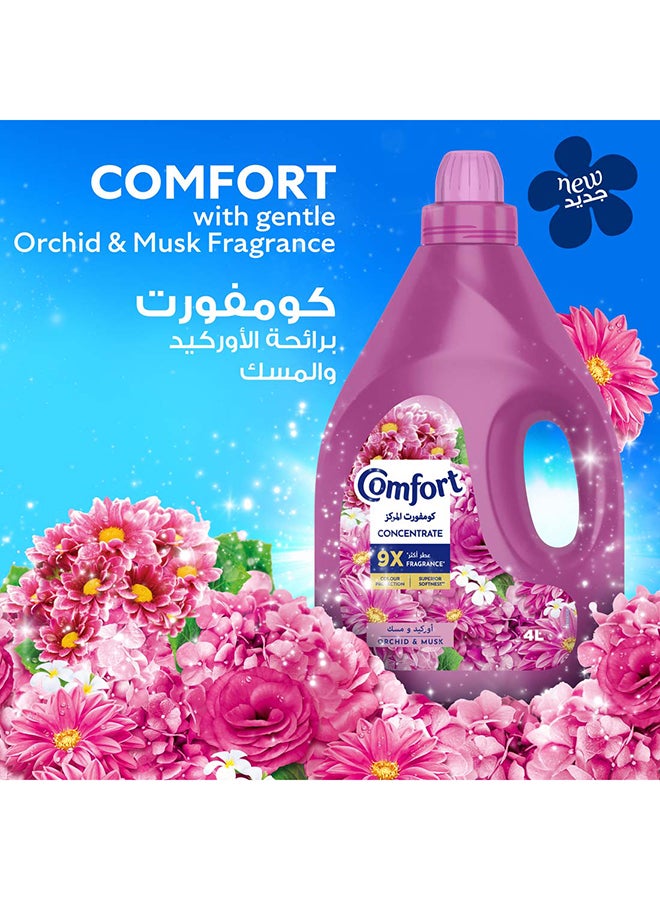 Comfort منعم الأقمشة كومفورت، أوركيد ومسك، 4 لتر × 4 - Image 3